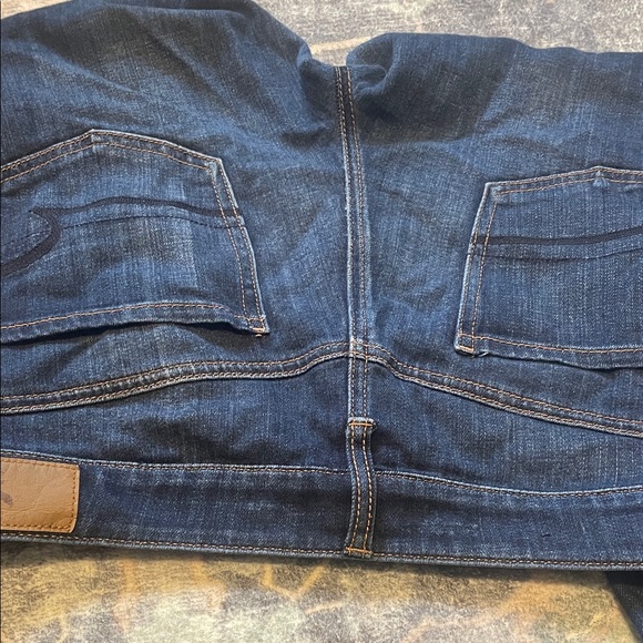 American Eagle Outfitters Dark Blue Women Jeans - Picture 3 of 7